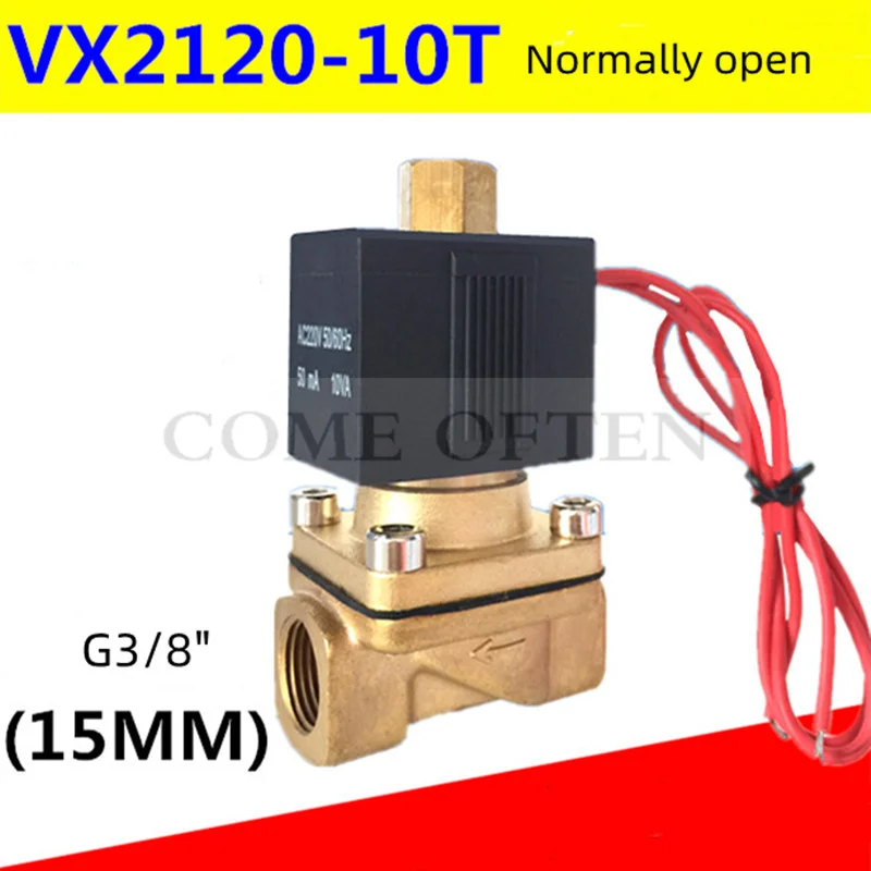 

10bar Normally open solenoid valve VX2120-08 G1/4” G3/8” G1/2” Air valve NBR 220V DC24V