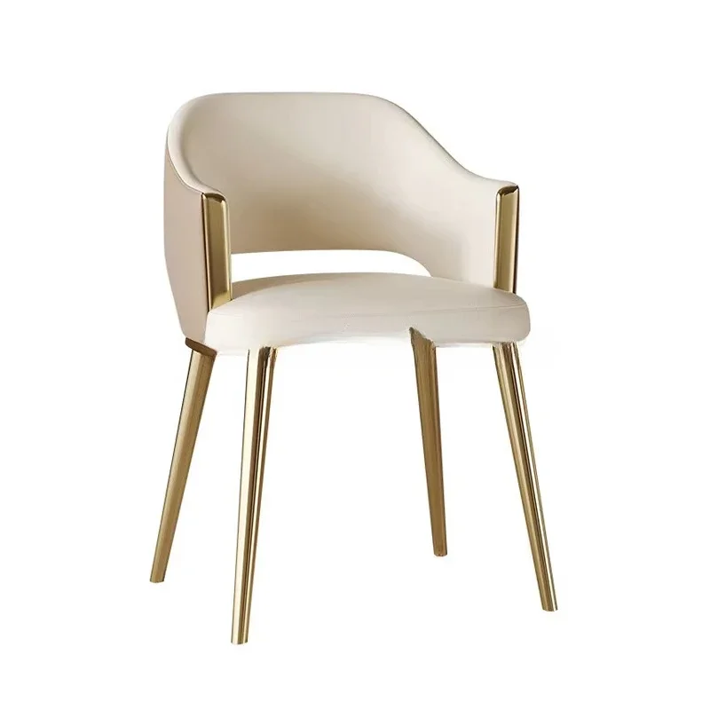 

Comfortable Simple Dining Room Furniture Dining Chair Luxury Leather Lounge Chair