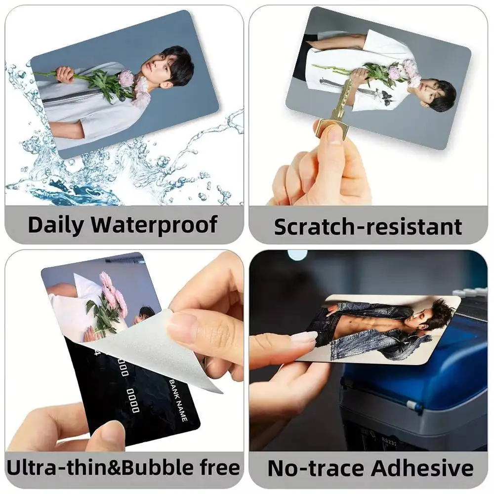 Korean Star Ji Chang Wook Round Credit Card HD Stickers Game Card Decal Small Chip Waterproof Sticker Gift