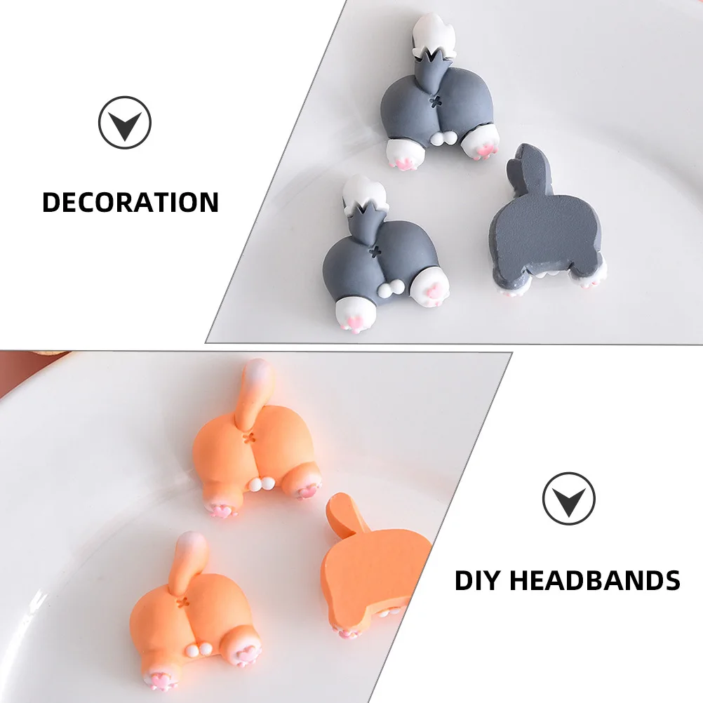 

14pcs Diy Resin Cartoon Charms Cute Dog Cat Flatback Craft Accessories For Phone Case Decor Handmade Jewelry Mini Adornment