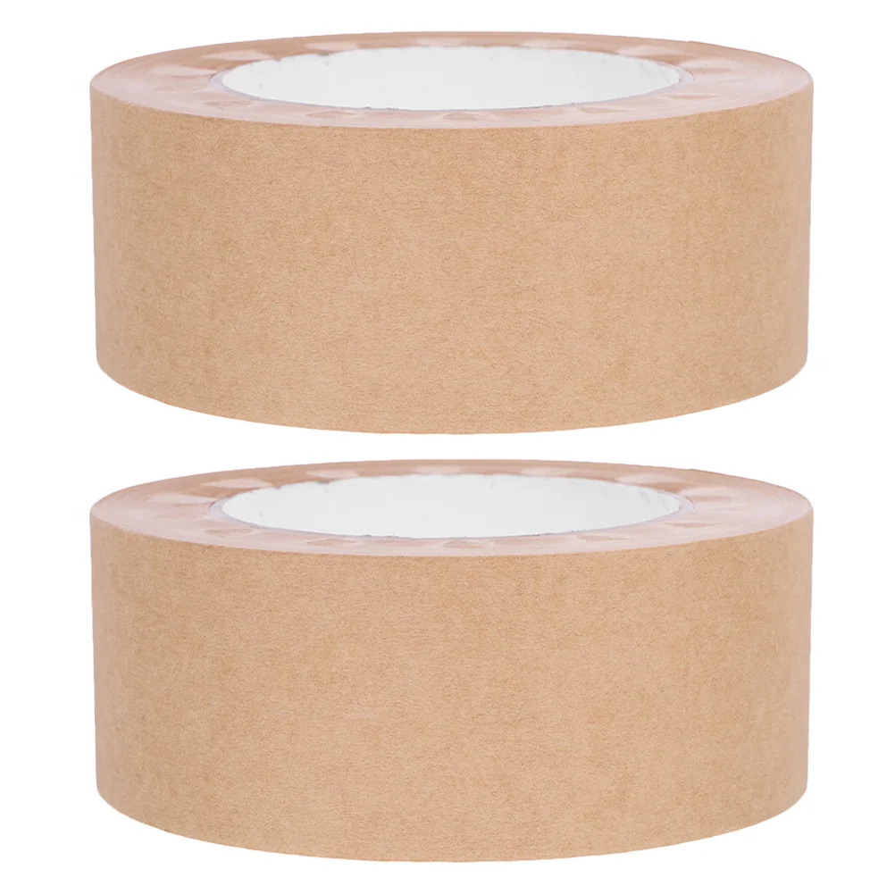 Cinta de papel multifunción, 2 rollos, marco de fotos activado por agua, respaldo, fácil de rasgar, montaje artístico, sellado doméstico