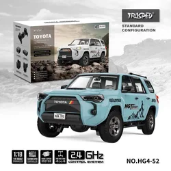 Hengguan 1/18 Super OVERLORD High Simulation Exquisite Electric Decorative Parts Light Smoke 4wd Rc Remote Control Car Boys Toy