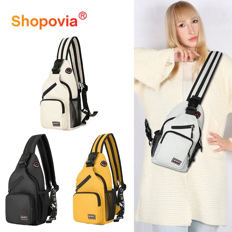 

Fashion Women's Chest Bags Multifunctinoal Women's Shoulder Bag Crossbody Bag Waterproof Portable Sport Fitness Travel Backpack