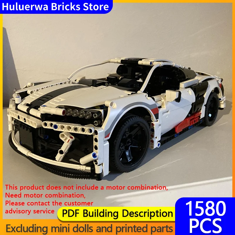 

Speed Racing Car Model MOC Building Bricks R8 Two-Door Coupe Modular Technology Gifts Holiday Assemble Children Toys Suit