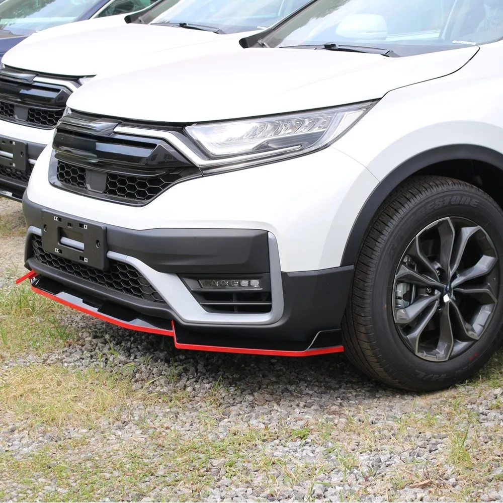 For Honda CR-V 2021 Detachable Front Lip Chin Bumper Spoiler Body Kit Lip Deflector Diffuser - Car Accessory for Enhanced Aesthe