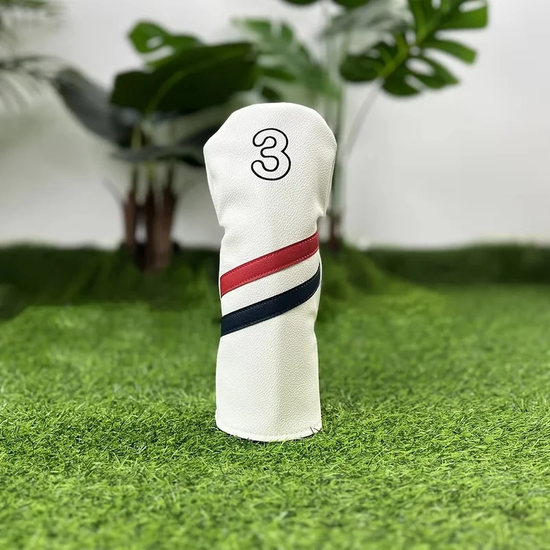 1/4pcs Golf Club Cover, Number Print Golf Club Cover, Waterproof PU Club Protective Cover Golf Accessories Golf Club Head Covers image 4