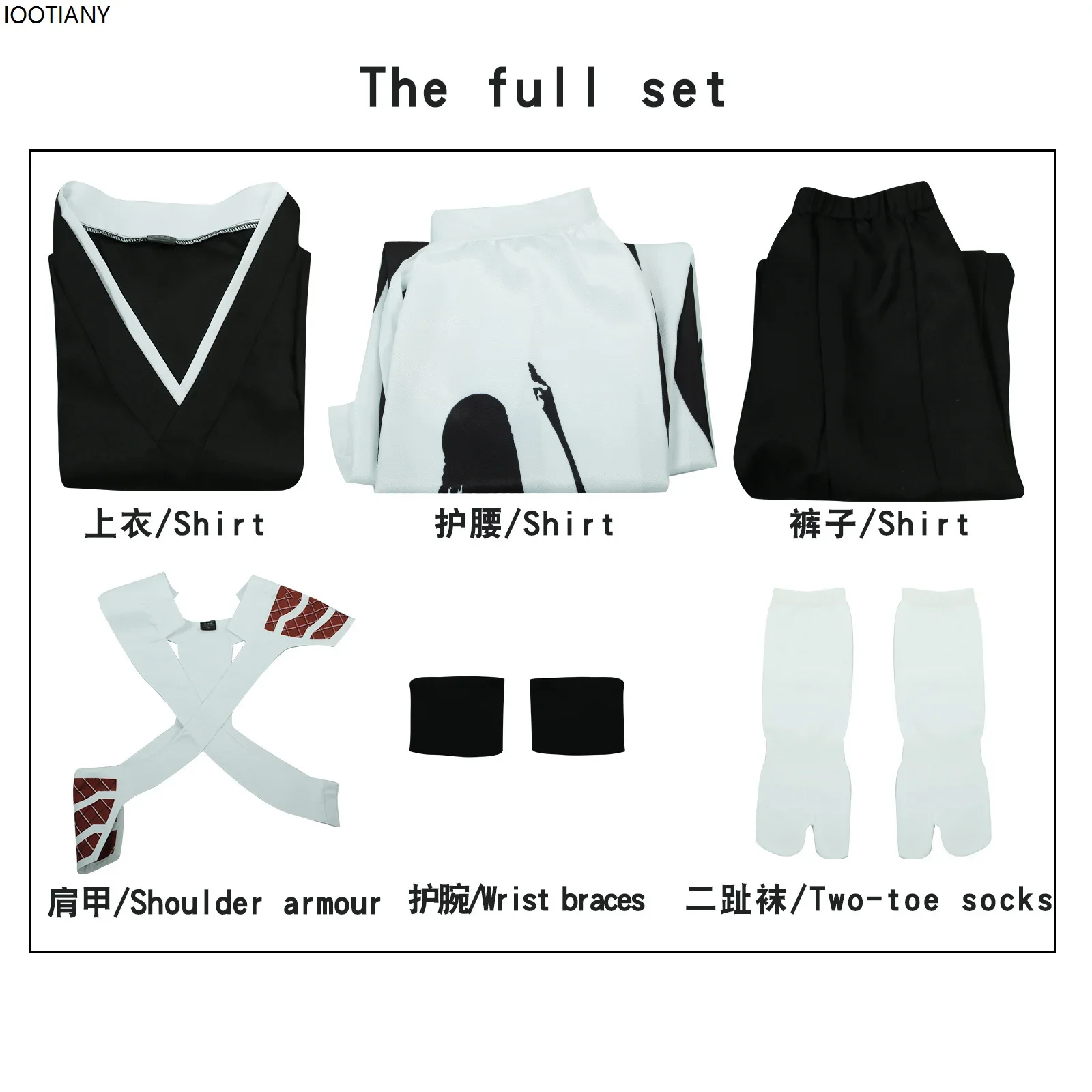 تأثيري أنيمي تأثيري حلي أنيمي الأسود أعلى السراويل دعوى الملابس ملابس تنكرية للحفلات الكبار للجنسين كرنفال الهالوين