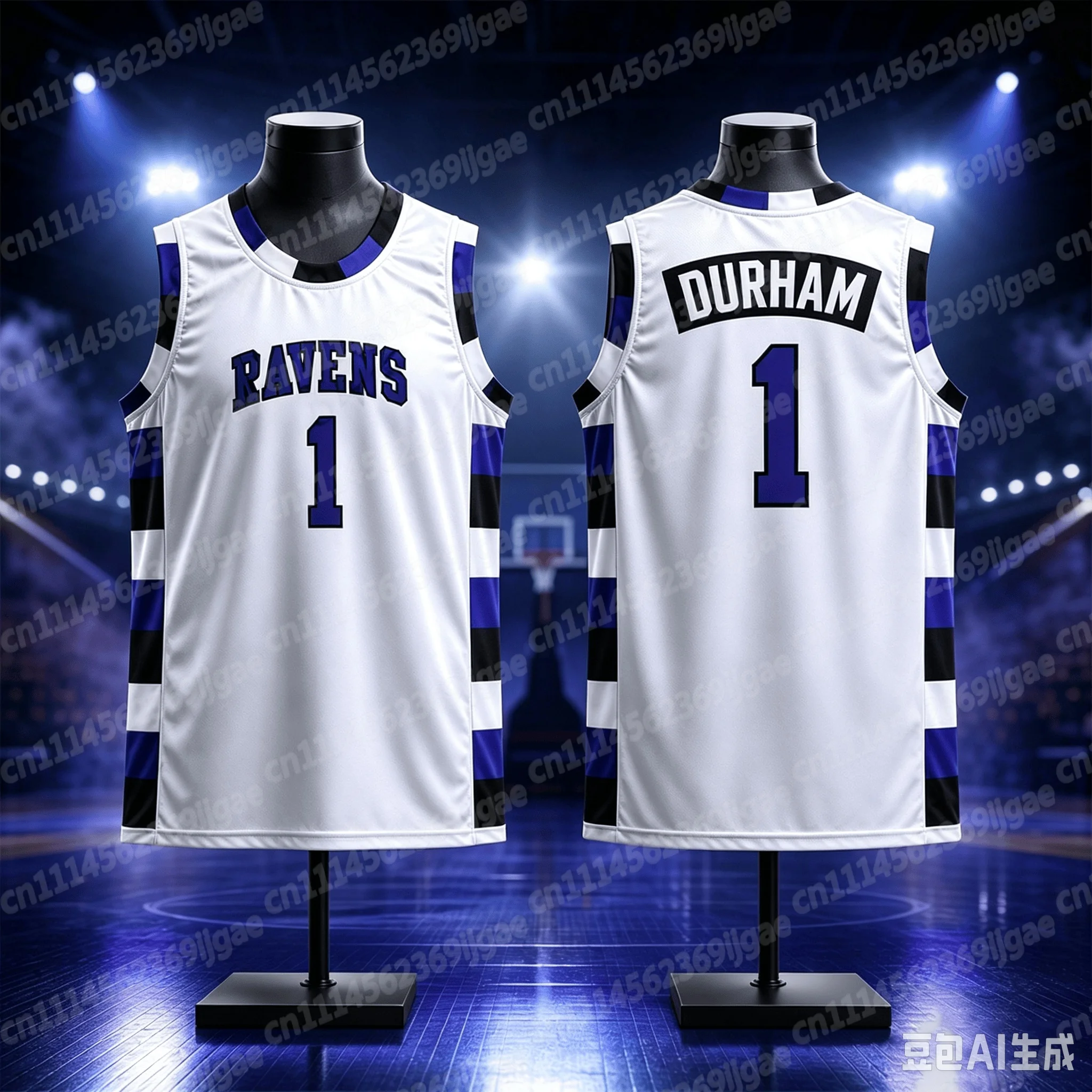 2026 One Tree Hill Ravens Bedruckter Retro-Basketballanzug Atmungsaktives Schnelltrocknendes Sport-Tanktop Film-Inspiriertes Familienoutfit – Detail 8