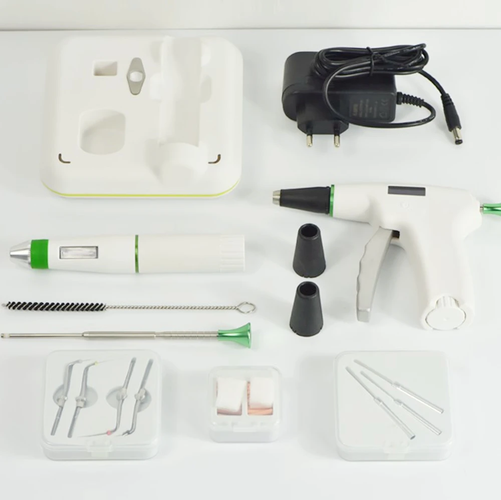 Cordless Dental Obturation System - Hot Gutta Percha Root Canal Filling Machine with 4pcs Heating Tips - Endo Tool