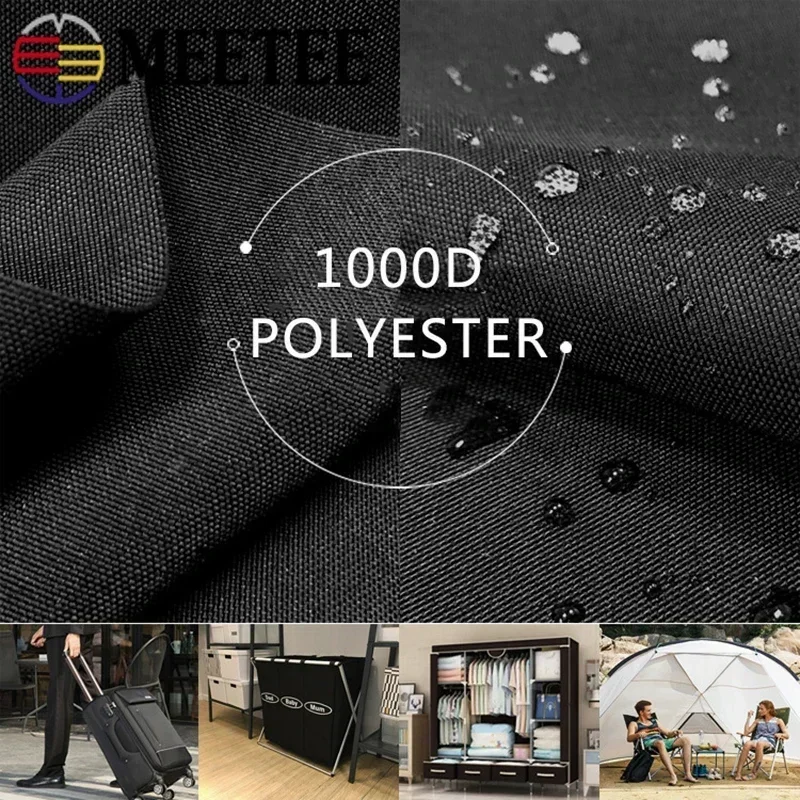 Meetee 100X150cm 0.7mm Thick 1000D Polyester Strong Pull Oxford Fabric Luggage Tent Waterproof  Cloth DIY Outdoor Accessories