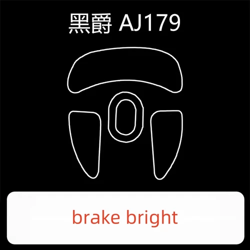 Imagen 2 del producto 1 Juego de patines de ratón ultrafraglide para AJazz AJ179/Pro/APEX Control de frenos silenciador de velocidad pies de ratón versión ICE deslizan los pies de PTFE