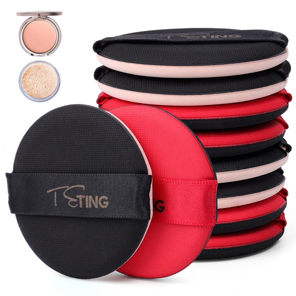 New Red Cosmetic Puffs Air Cushion Powder Puff Foundation Make-up Partner Dry Wet Use Tools Maquiagem Super Soft Face Make Up