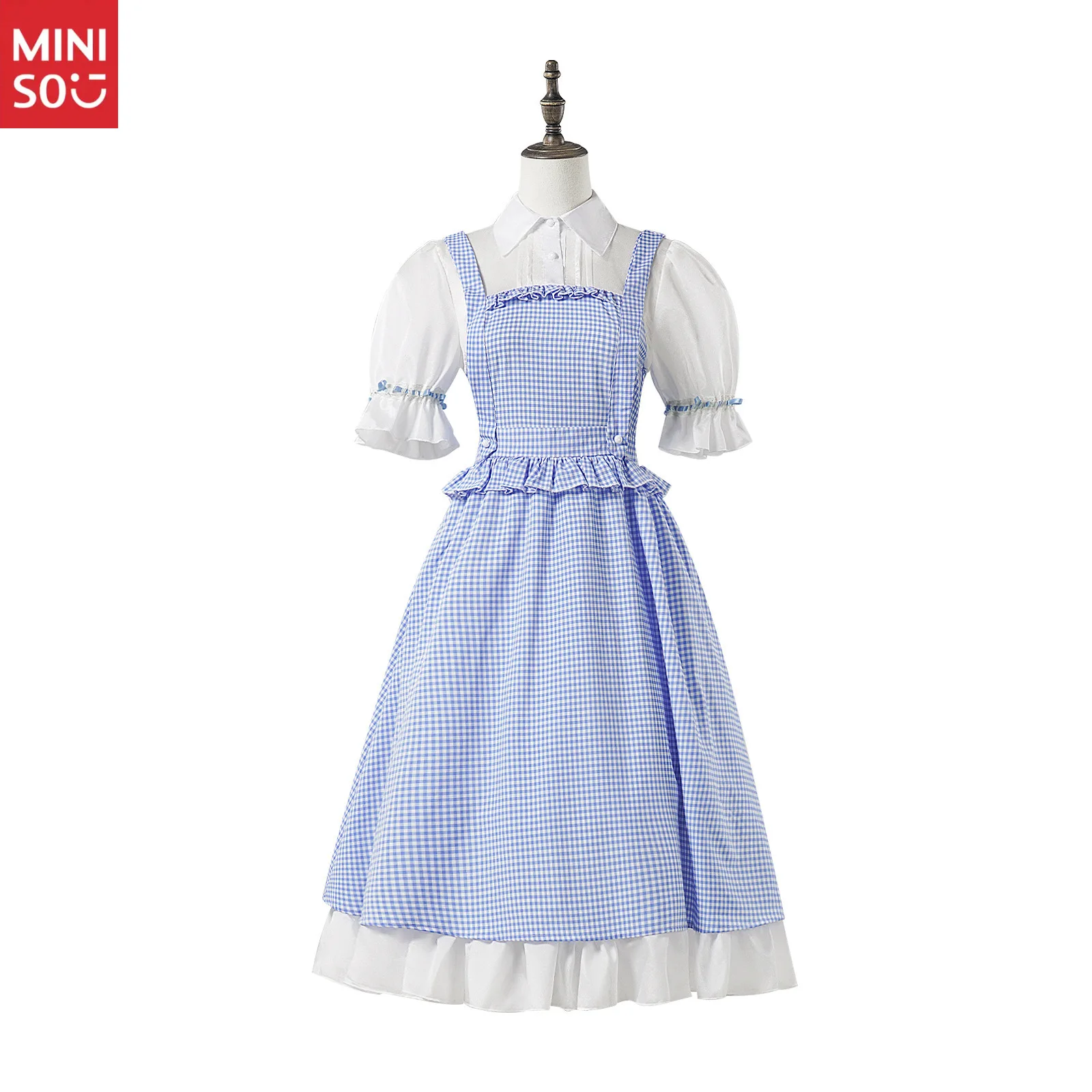 

Miniso Fifth Personality Cosplay Outfit - Little Girl's Dorothy Interpretation Star Daily Skirt Full Set, High-Quality Kids Cos
