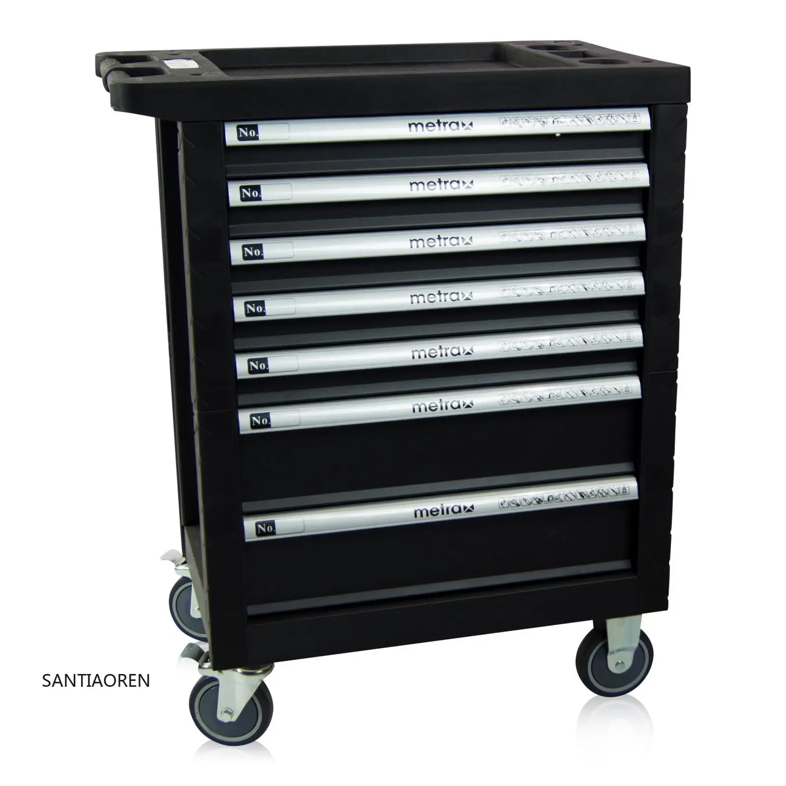 

2025Four Drawer Tool Cabinet Workshop Tool Trolley Auto Repair Tool Box for Garage Storage