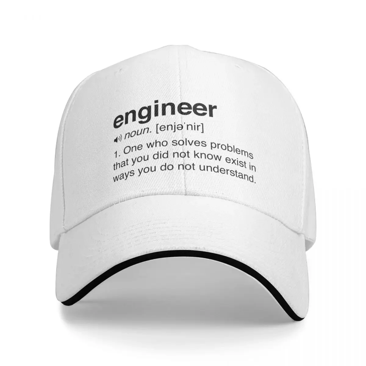 Funny Engineer Definition Cap Fashion Casual Baseball Caps Adjustable Hat Hip Hop Summer Unisex Baseball Hats