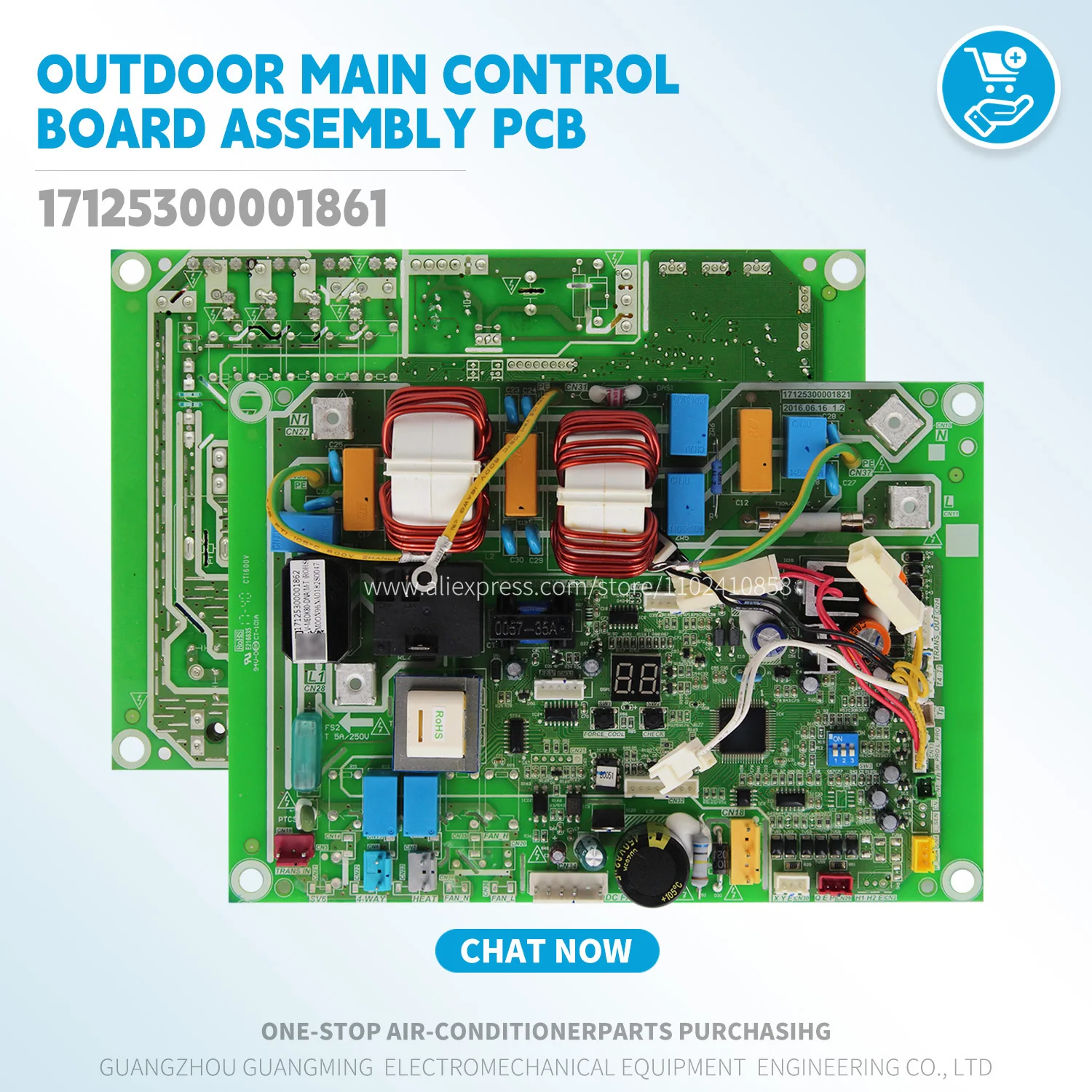 Conjunto de tablero de Control principal para exteriores, pcb 17125300001861 para unidad Midea VRF MDV V-MEOK80-DNA M-THERMAL.PJ, piezas de aire acondicionado nuevas
