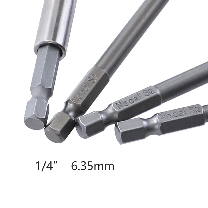 Imagem -05 - Long Magnetic Power Tool Screwdriver Bit Grupo Bits para Chave de Fenda Elétrica na Haste 50 mm 75 mm 100 mm 12 Pcs