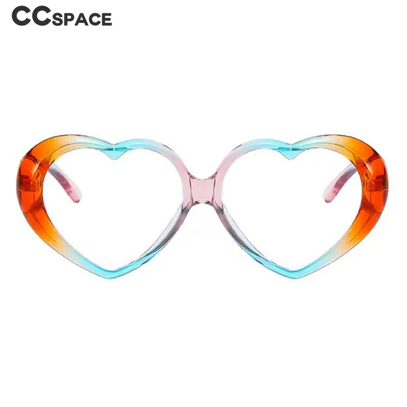 53181 New Style Heart-Shaped Glasses Frame Anti-Blue Light Glasses Fashion Ladies Rainbow Color Eyeglasses