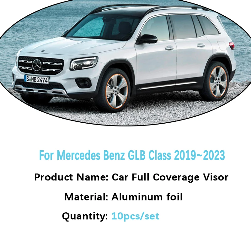 For Mercedes Benz GLB Class X247 2019~2023 GlB 180 200 AMG 250 35 4MATIC Car Windshield Sunshade Sun UV Window Visor Accessories