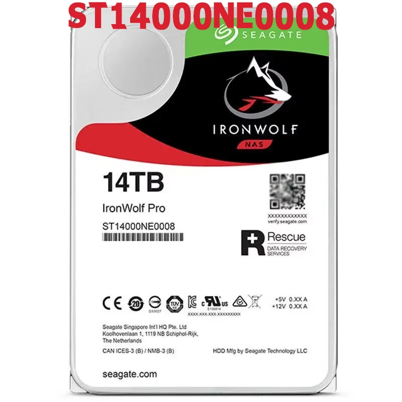 FOR Seagate IronWolf Pro ST14000NE0008 14TB 7200RPM 3.5 6.0Gb/s SATA NAS HDD