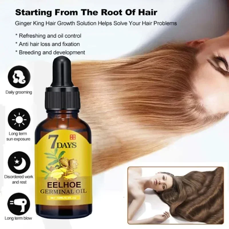 

EELHOE Ginger Hair Treatment Liquid, Hair Care and Moisturizing Hairs Care, Hair Solidification and Anti-Loss Nutrient Solution