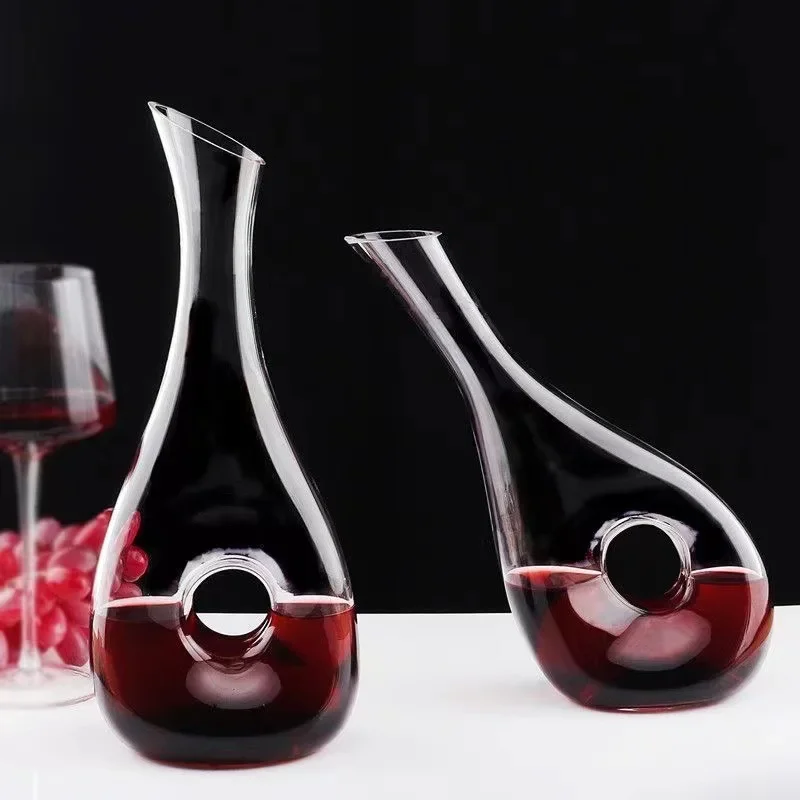 

High-grade crystal glass wine decanter home wine dispenser European red hip flask wine personality hip flask set