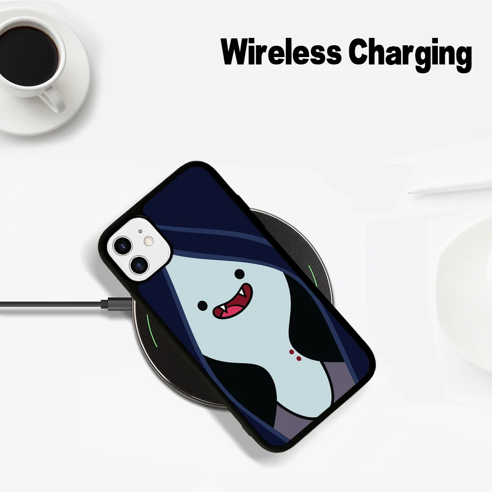 A-Adventure T-Time M-Marceline Phone Case Magesafe Magnetic Wireless Charge Case For IPhone 16 11 12 13 14 15 Pro Max Plus Mini