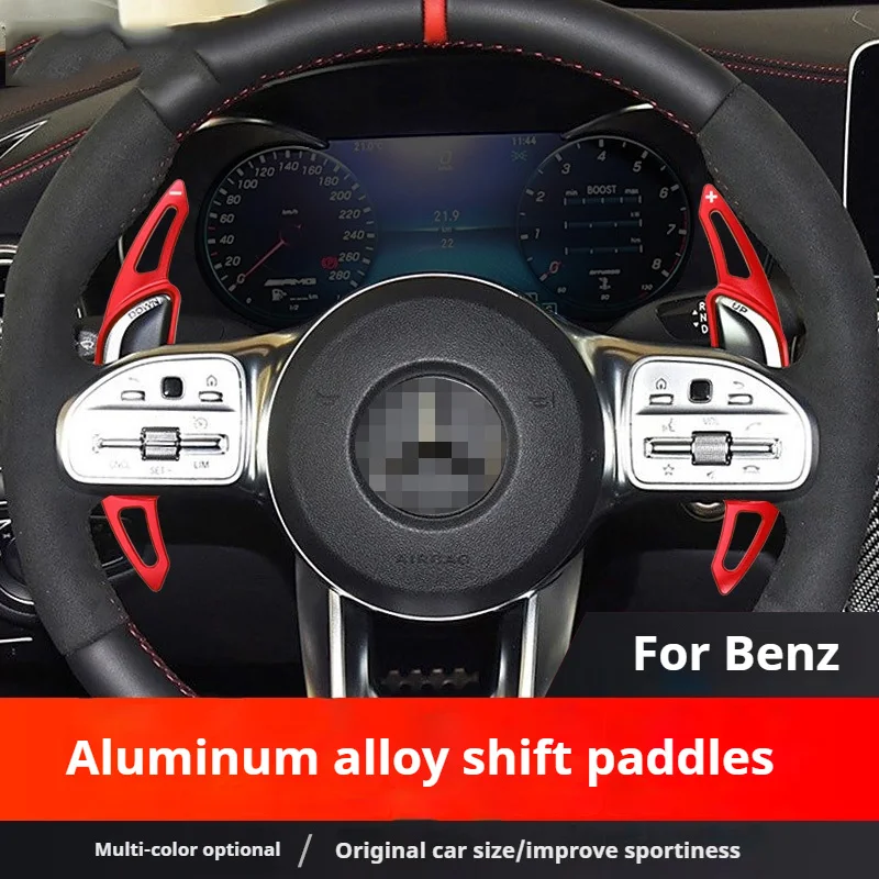 

For AMG A35/45 A35L CLA 35/45 C43/63 E43/53/63 S63/65 Aluminum Alloy Car Steering Wheel Shift Paddle Shifter Auto Accessories