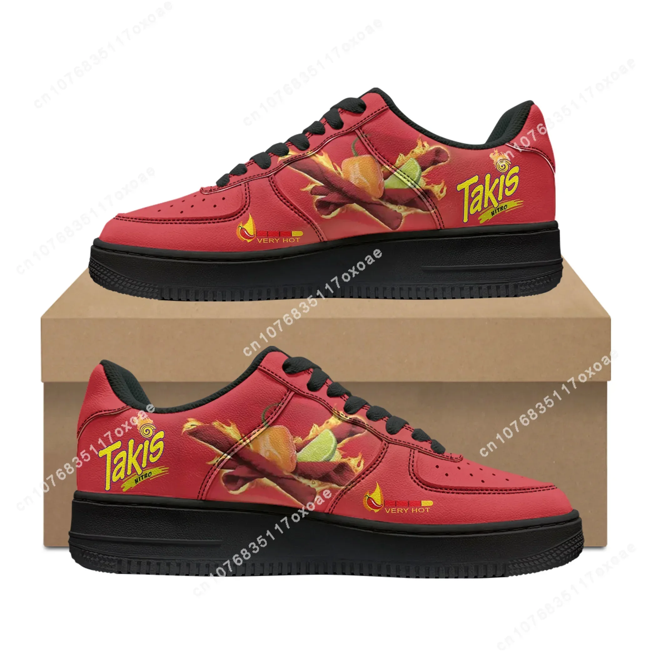 Funny Chips Takis Food Snack Shoes AF Basketball Mens Womens Sports High Quality Flats Force Sneakers Lace Up Mesh Custom Shoe