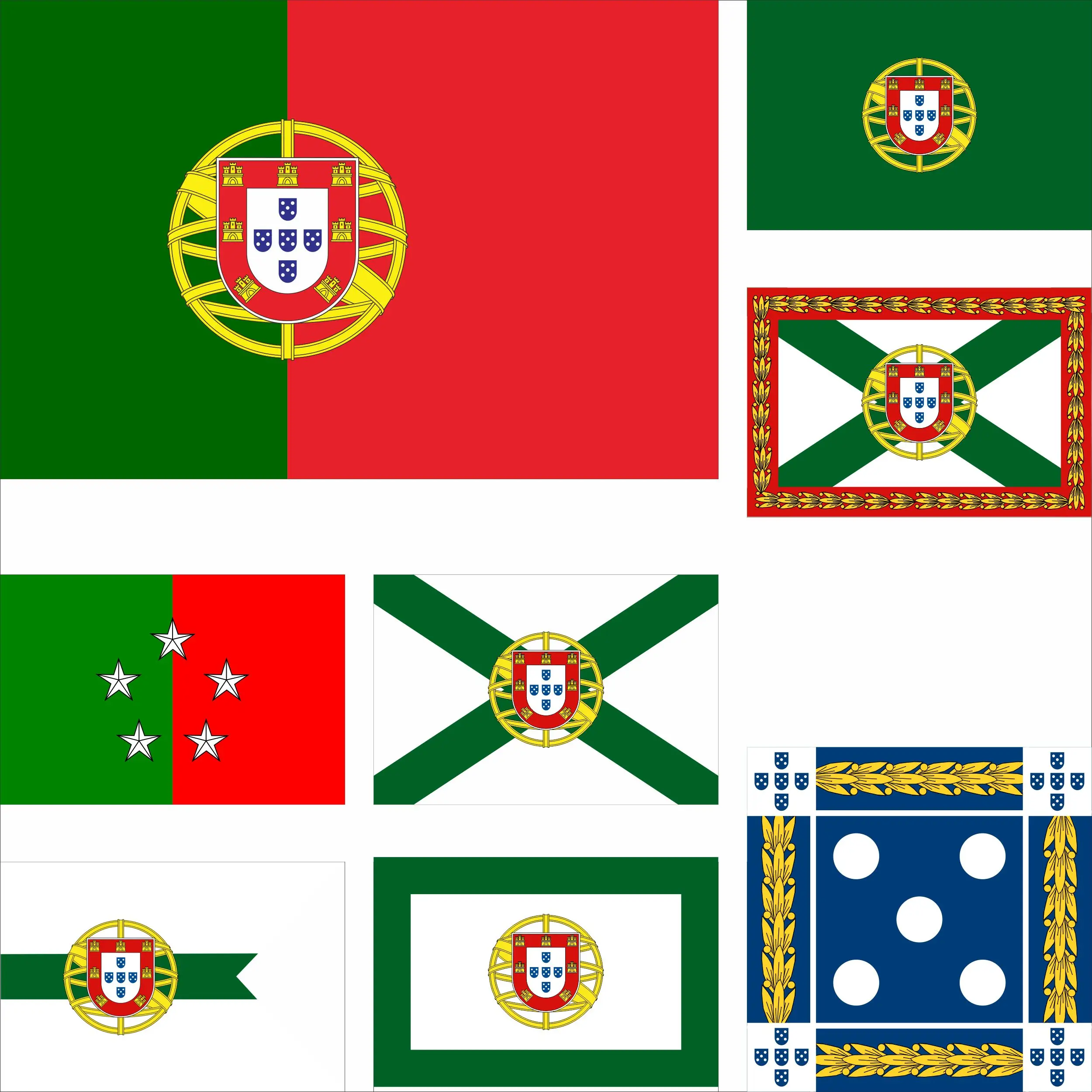 Portugal President flag Portuguese Minister and Prime Minister banner 3x5ft and 4x4ft Double sided printing flags