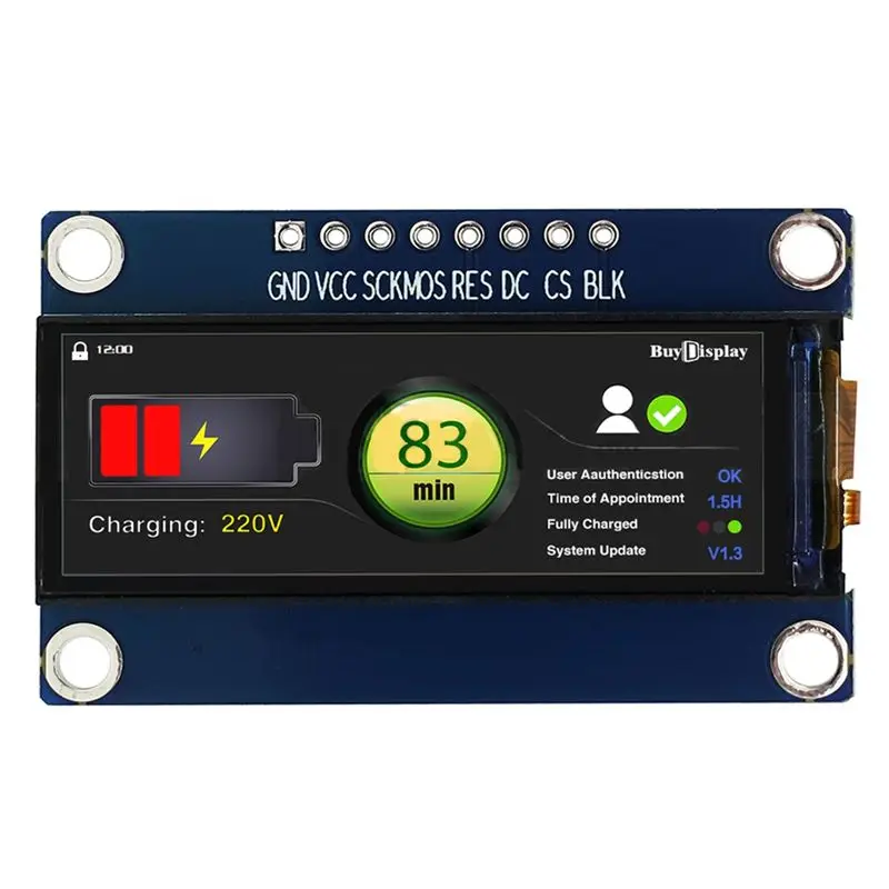 

ABZZ-For Raspberry PI For Arduino Compatible 1.65 Inch 142X428 IPS TFT LCD Display Module Color Screen Module