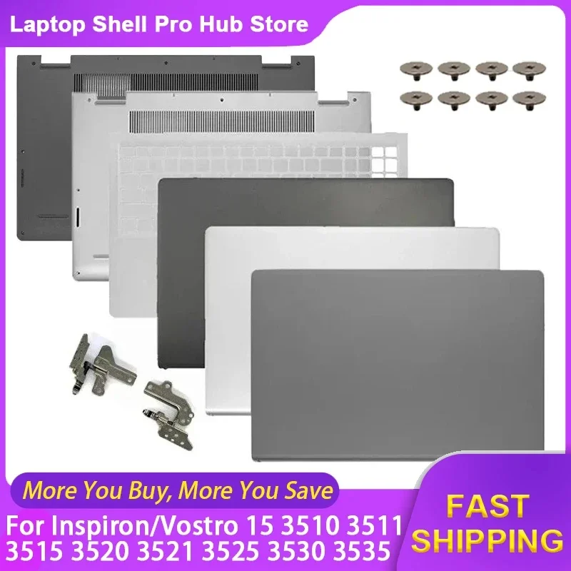 NEW For Dell Inspiron/Vostro 15 3510 3511 3515 3520 3521 3525 3530 3535 LCD Back Cover Bezel Palmrest Bottom Case 0WPN8 09WC73