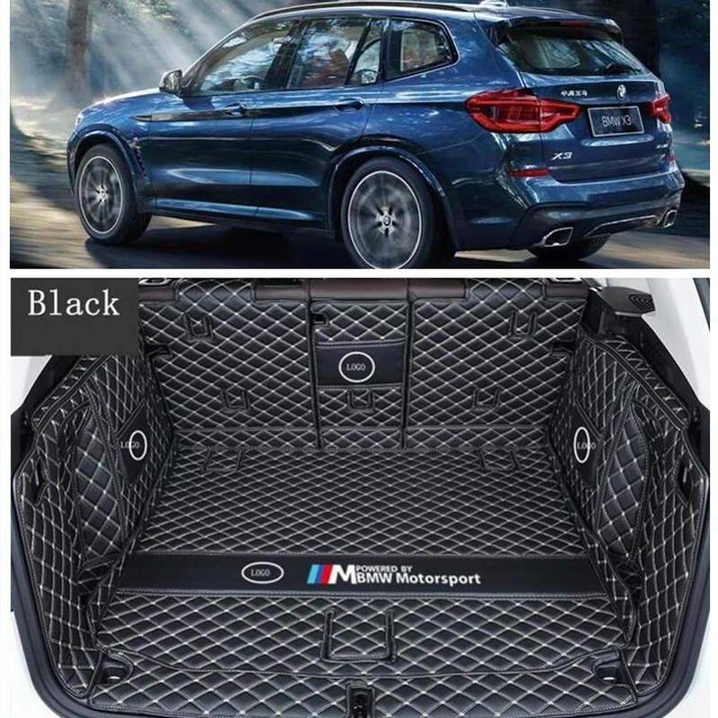 

For BMW X3 G01 G08 2018 2019 2020 2021 2022 Full Rear Trunk Tray Liner Cargo Mat Floor Protector Foot Pad Leather Mats