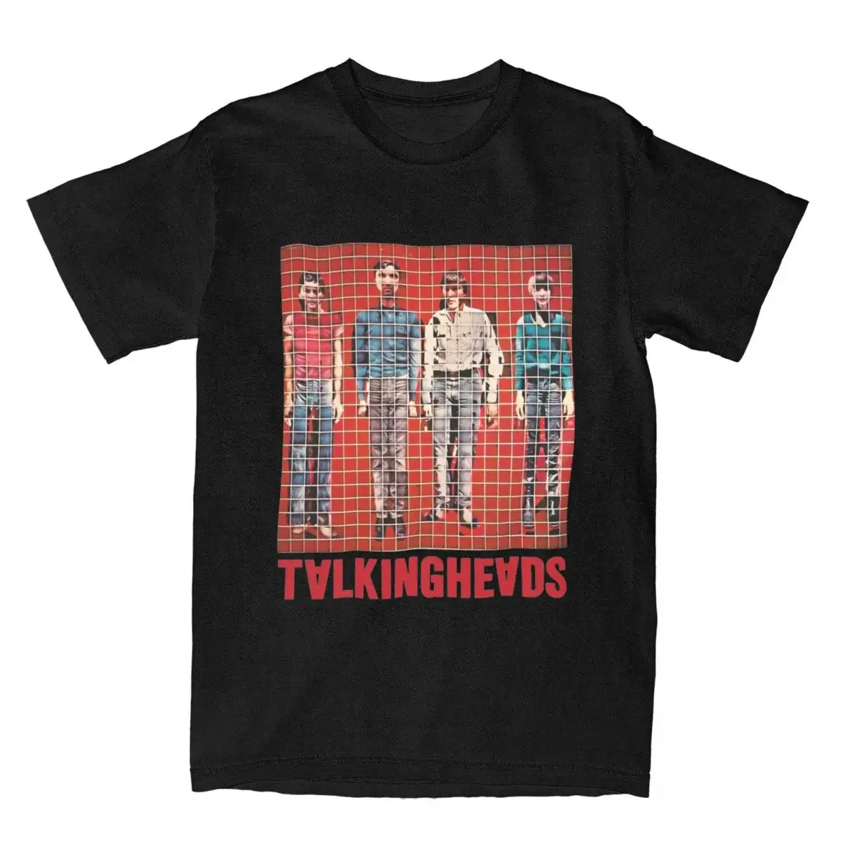 Talking Heads Band Men T Shirt Stop Making Sence Novelty Tee Shirt Short Sleeve Crewneck T-Shirts Pure Cotton Unique Clothing