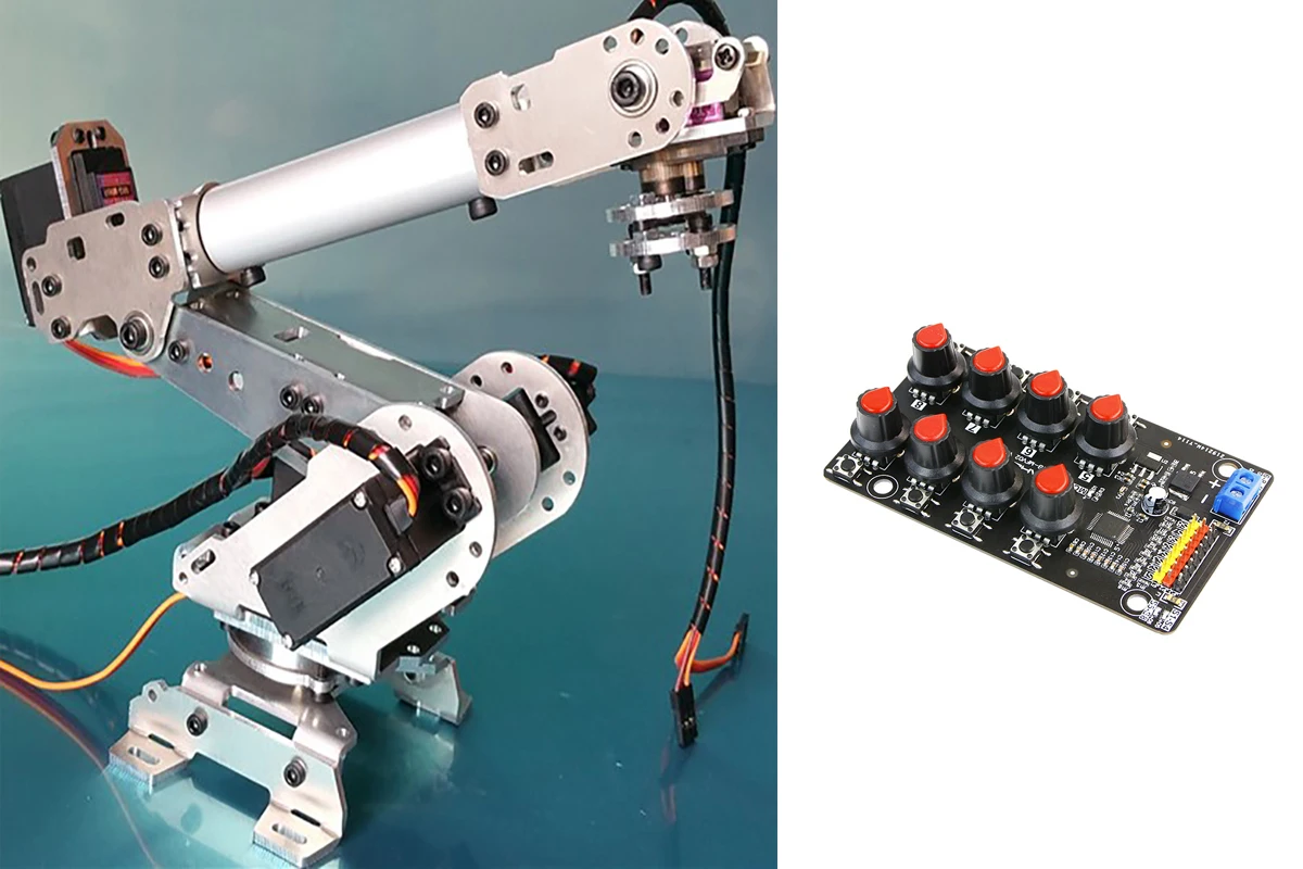 Abb brazo de Robot multidof, pinza de garra manipuladora Industrial con MG996R para Arduino, Kit de bricolaje a proyecto de brazo robótico de 6 ejes