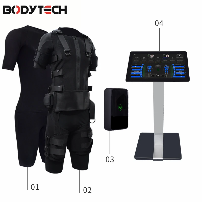 Professional multifunction body ems fitness suit training ems suit sets loss weigh workout fitness suit