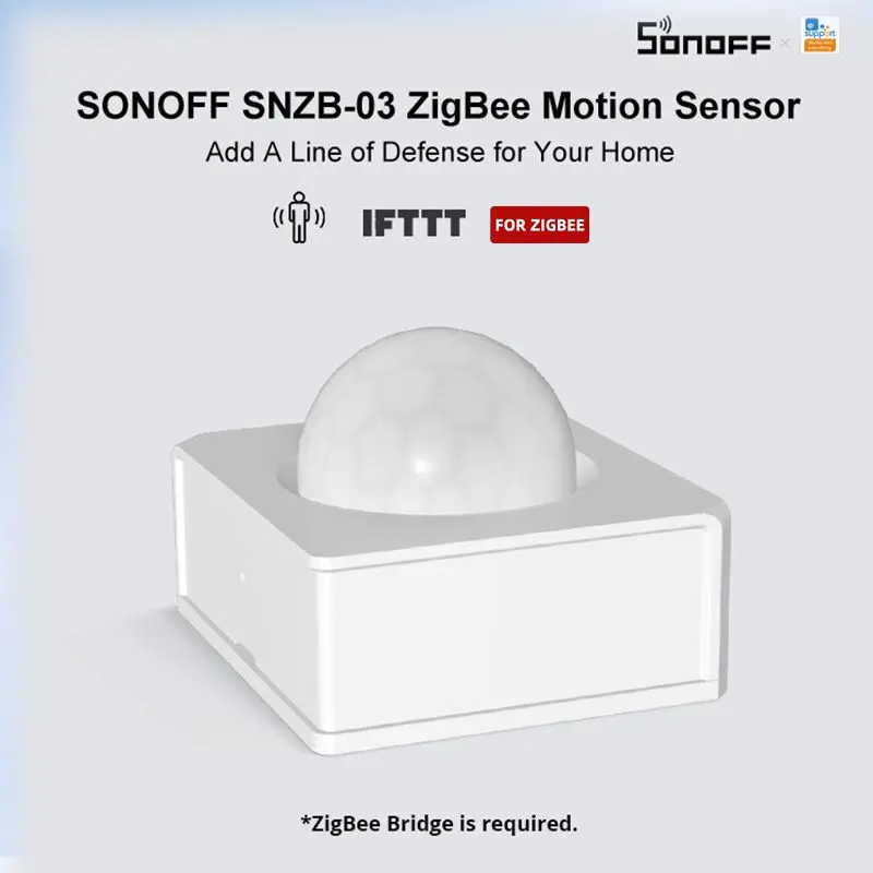 SONOFF Smart Motion Sensor Work With Base ZigBee PIR3-RF 433Mhz Movement Detector Via EWeLink APP Smart Scene For Smart Home