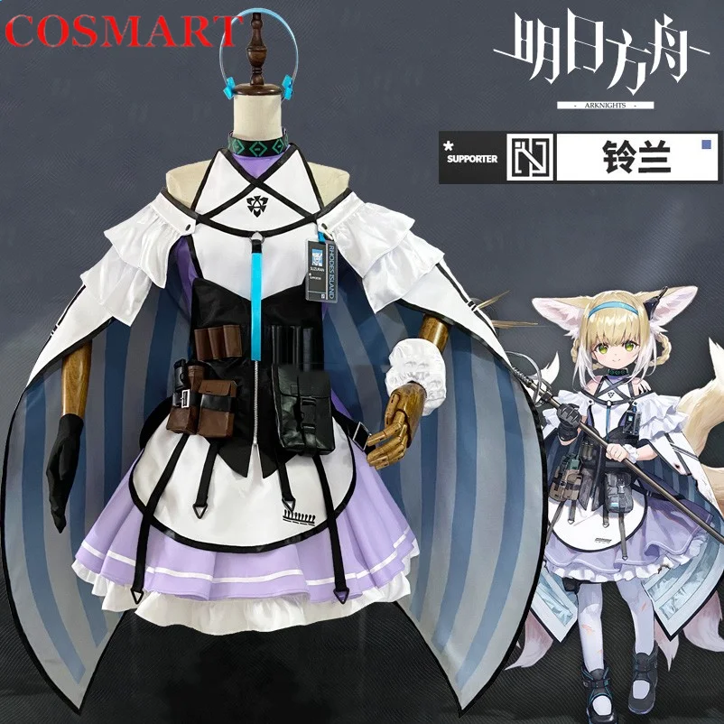 

COSMART Arknights Suzuran Women Cosplay Costume Cos Game Anime Party Uniform Hallowen Play Role Clothes Clothing Dress