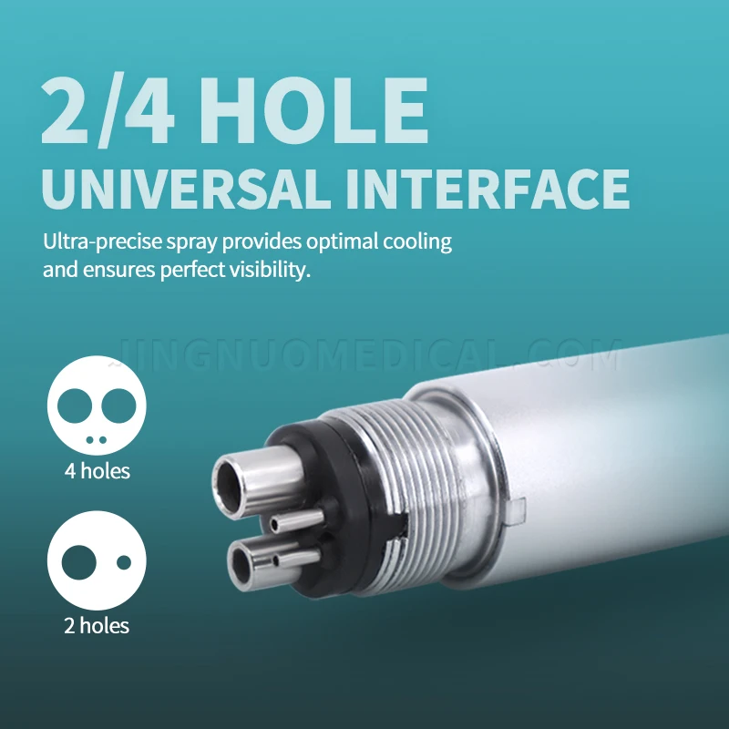 High Speed Dental Handpiece Single Water Spray Dentistry Push Button Air Tubrine Dentist Equipment 2 Hole 4 Hole Ceramic Bearing