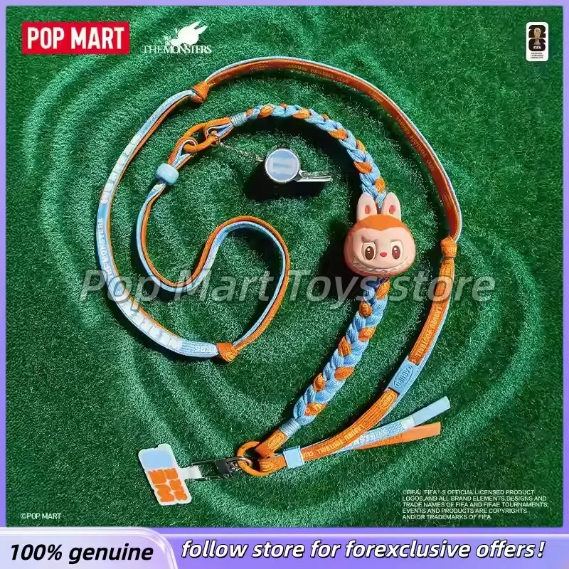 

Оригинальный брелок-ремешок Pop Mart The Monsters X Fifa Series Long Lanyard Blind Box Labubu – милый коллекционный аксессуар, отличный подарок на день рождения