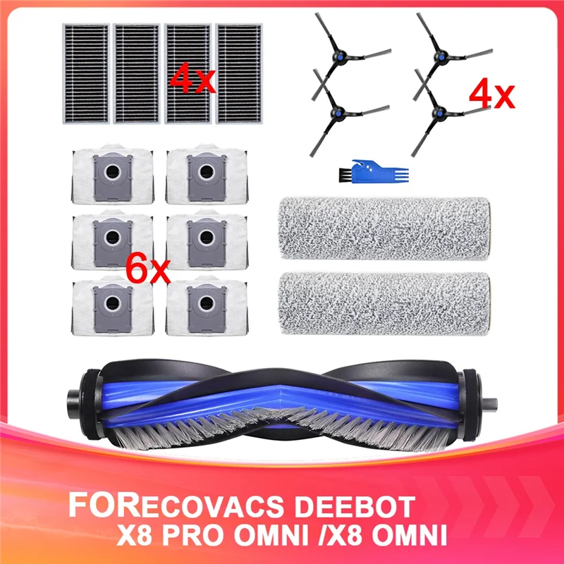 【Berserk】Acessórios para Ecovacs Deebot X8 Pro Omni Para Ecovacs Deebot X8 Pro Omni Acessórios para aspirador de pó