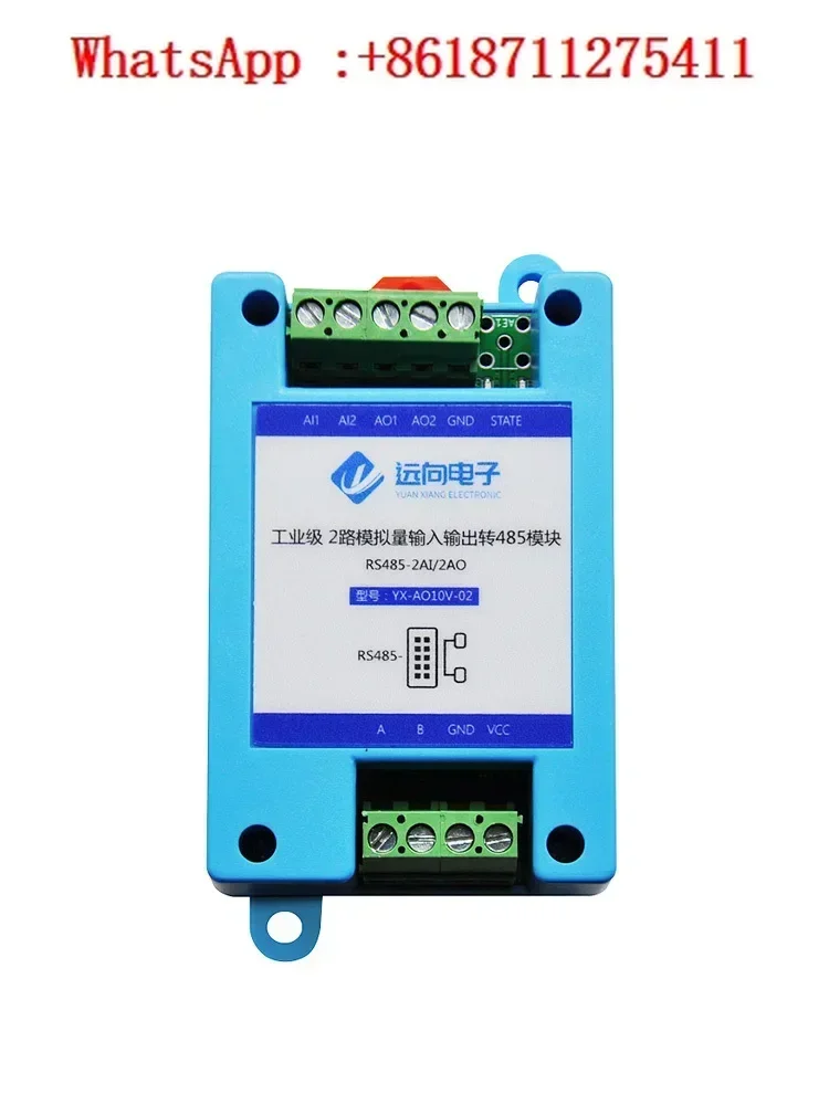 

Industrial-grade 485 rpm voltage: 0-10V output, 2 analog 0-30V acquisition inputs, Modbus RTU communication