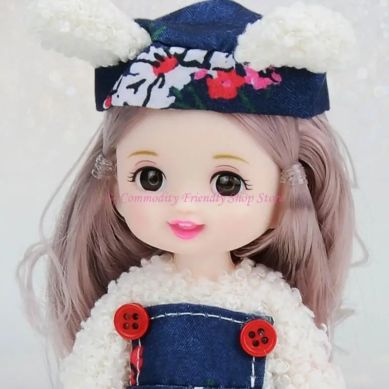 85AE Schattige koninklijke prinses speelgoedpoppen, set 3 voor kinderen, rollenspel, leuk, modieus, peuters, mini-poppen