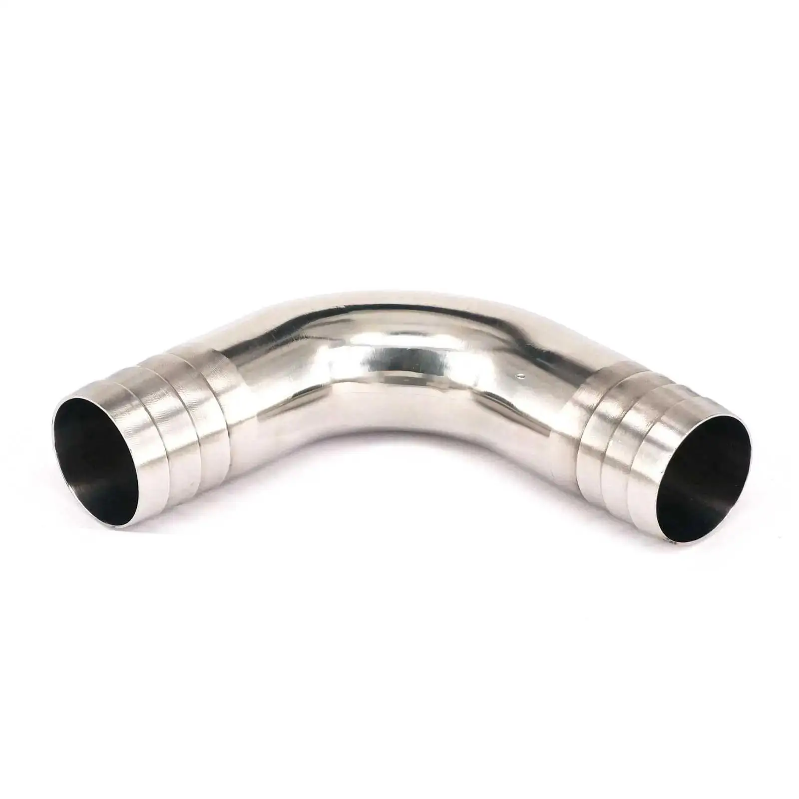 Fit Tube I.D 12.7/16/19/22/25mm 304 Stainless Steel Sanitary 90 Degree Elbow Pipe Fitting Hose Barb Connnector