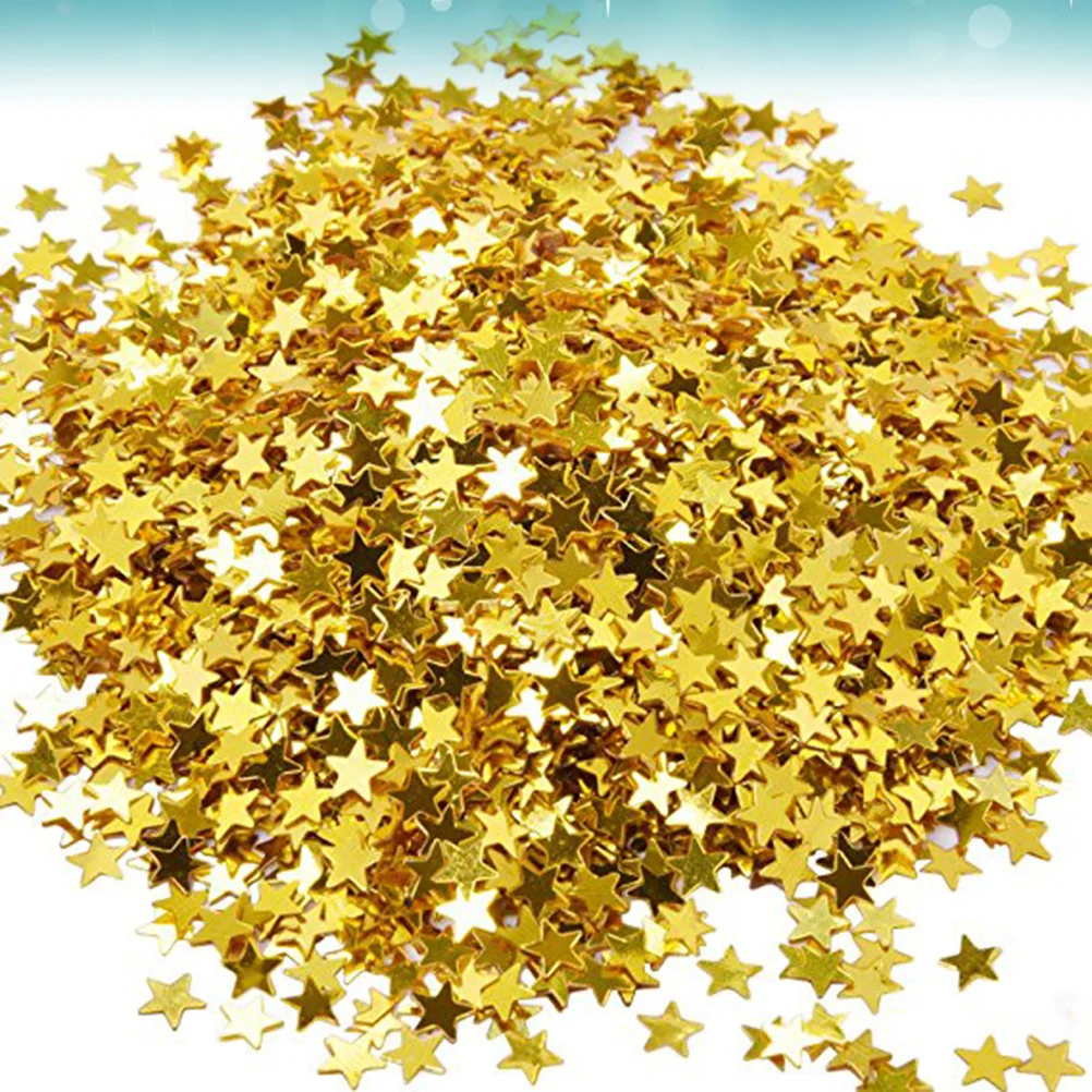 6000pcs Paper Stars 6mm Star Confetti Glitter Metallic Foil Stars Table Confetti for Party Wedding Festival Decorations DIY