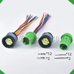 14 Pin Automotive connectors Headlight Wire harness Plug 10847366 DTBFHPE14BKSV For Fiat Ducato Maserati Sicma