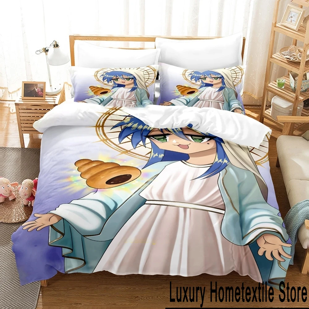 Anime Konata Izumi Lucky Star Bedding Set Duvet Cover Bed Set Quilt Cover Pillowcase Comforter king Queen Size Boys Adult