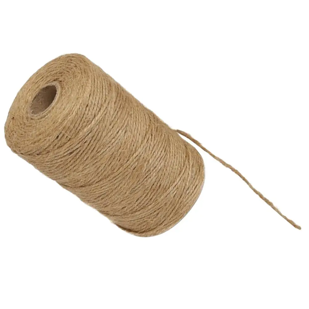 

Jute Rope 50m Natural Twine for Crafts Garden Heavy Duty Decor Christmas Cord Wrapping DIY Supply Vintage Style