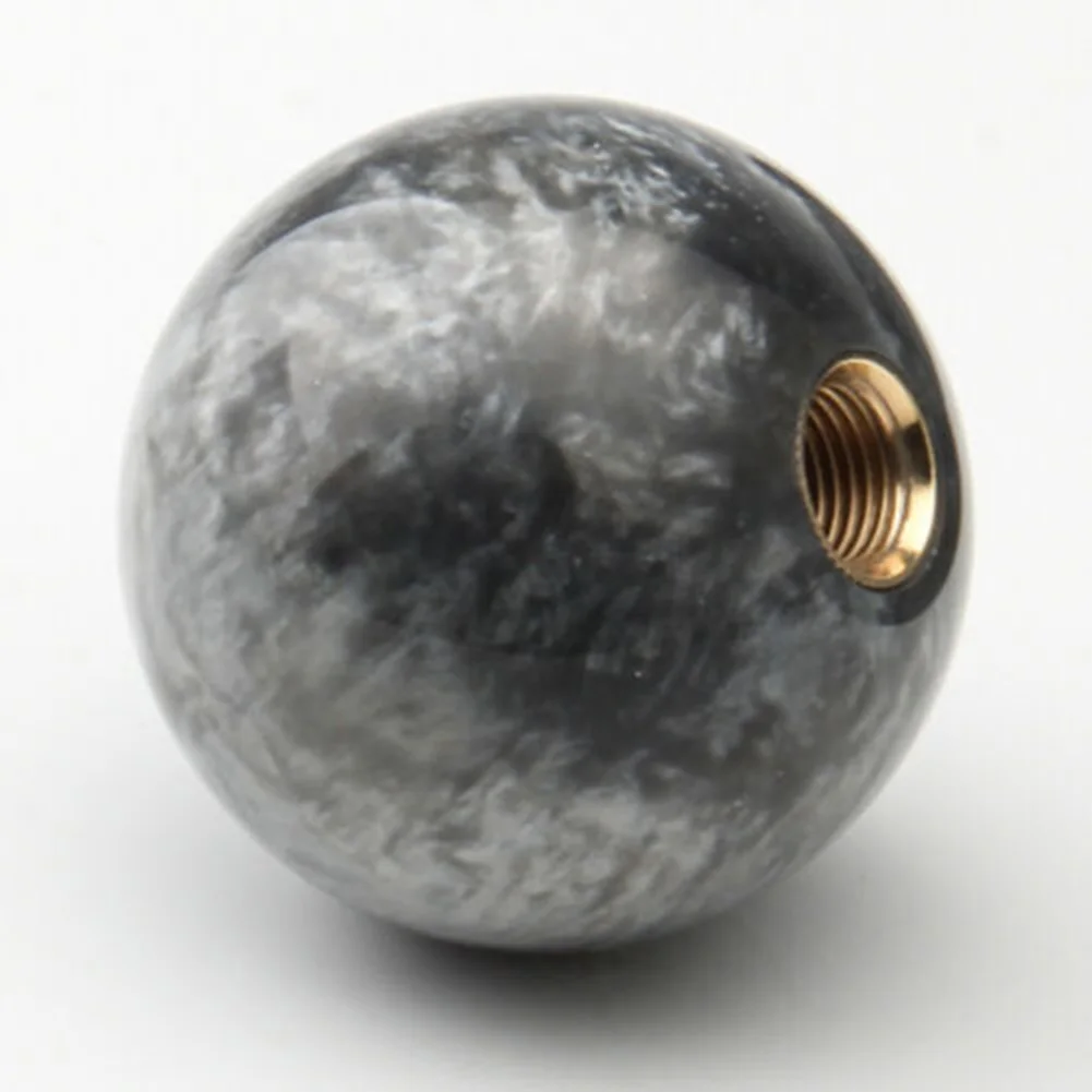 Sleek and Reliable Marble Ball Shift Knob for Shoort Throw Gear Shifter 54mm Diameter Acrylic Plastic+Copper Material