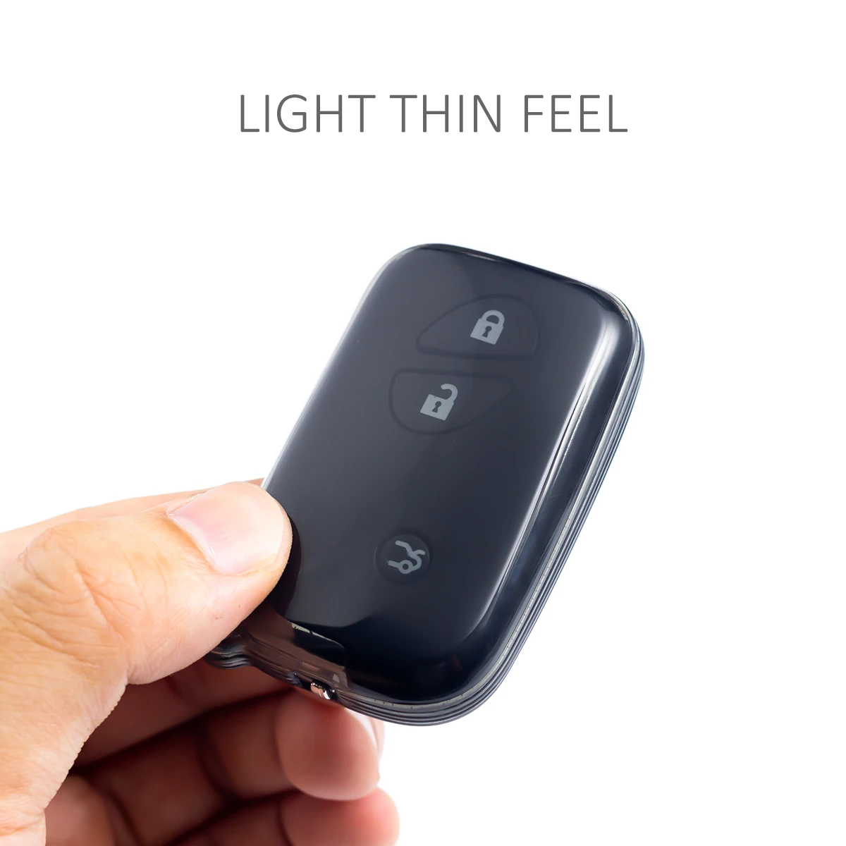 سليم مفتاح السيارة فوب غطاء المفاتيح لكزس GX460 CT200h RX350 RX450h LX570 IS250 IS350 ES350 HS250h LS460 أسود شفاف